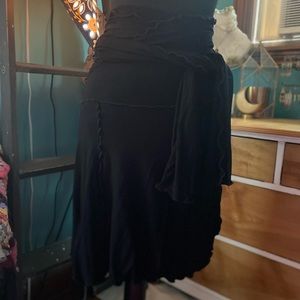 Angelrox black wrap skirt